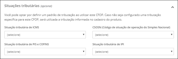 Como Configurar Uma Cfop 5499