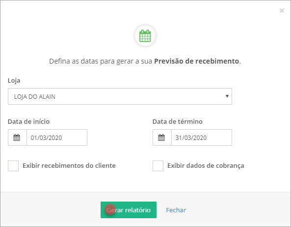 Como gerar uma previsão de recebimento no Hiper Gestão